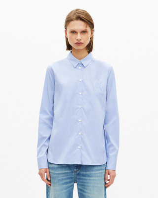 Light blue poplin shirt