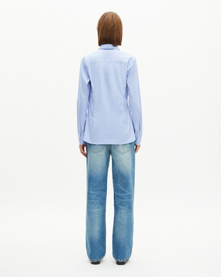 Light blue poplin shirt