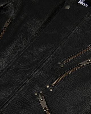 Black leather jacket