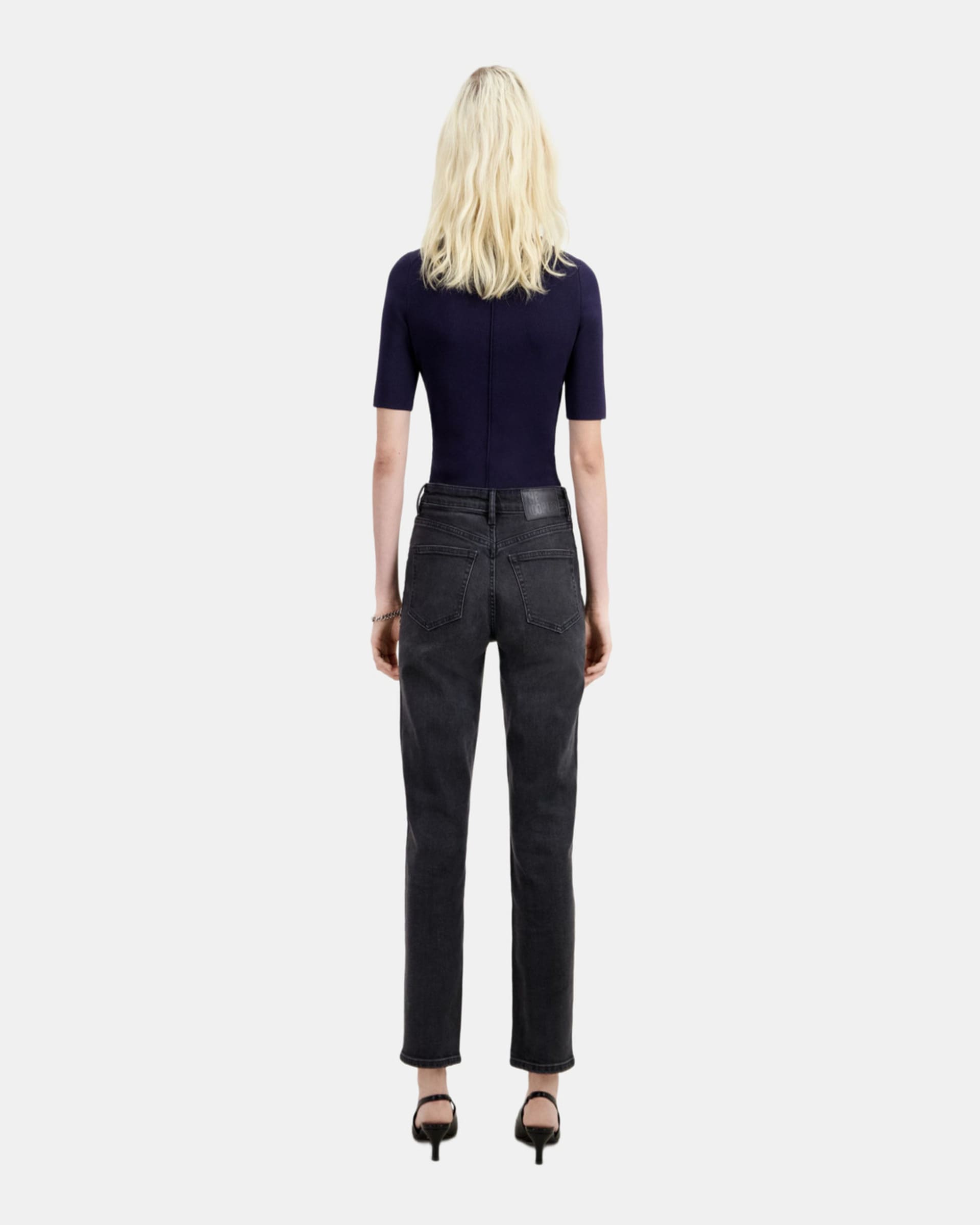 Straight black jeans