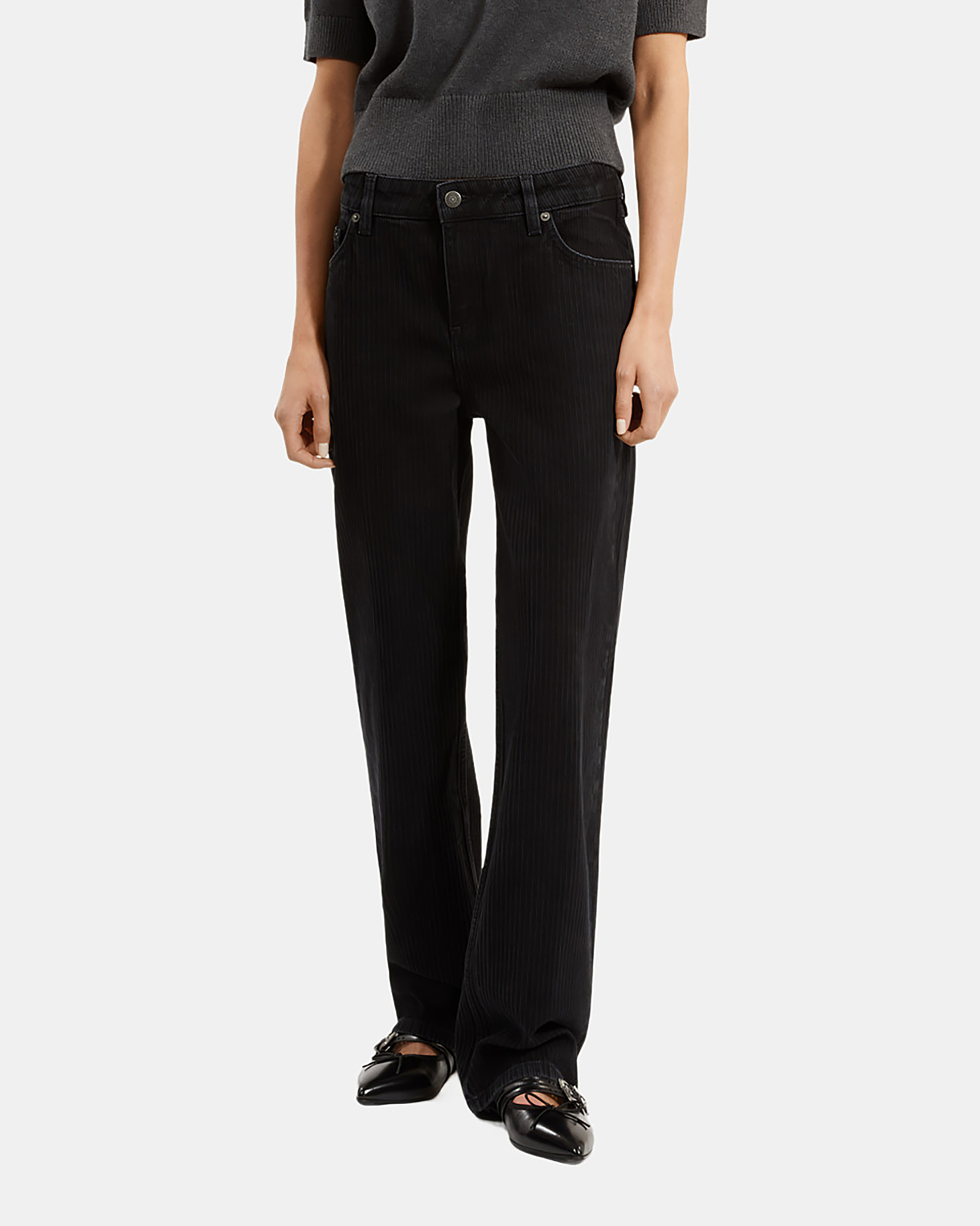Straight black jeans