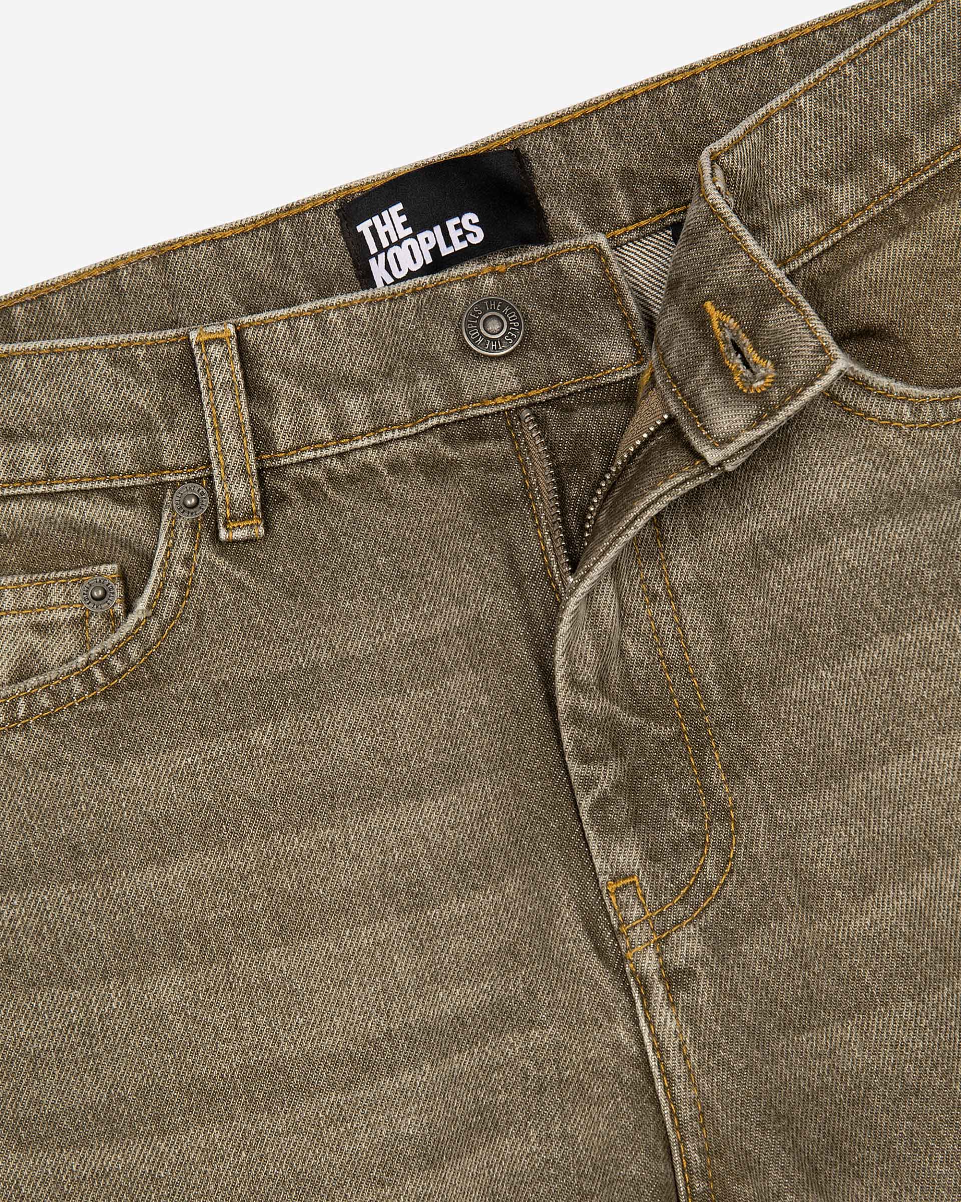 Olive slim jeans