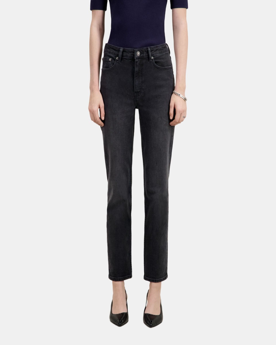 Straight black jeans