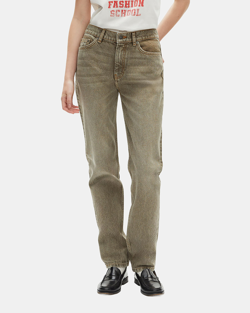 Olive slim jeans