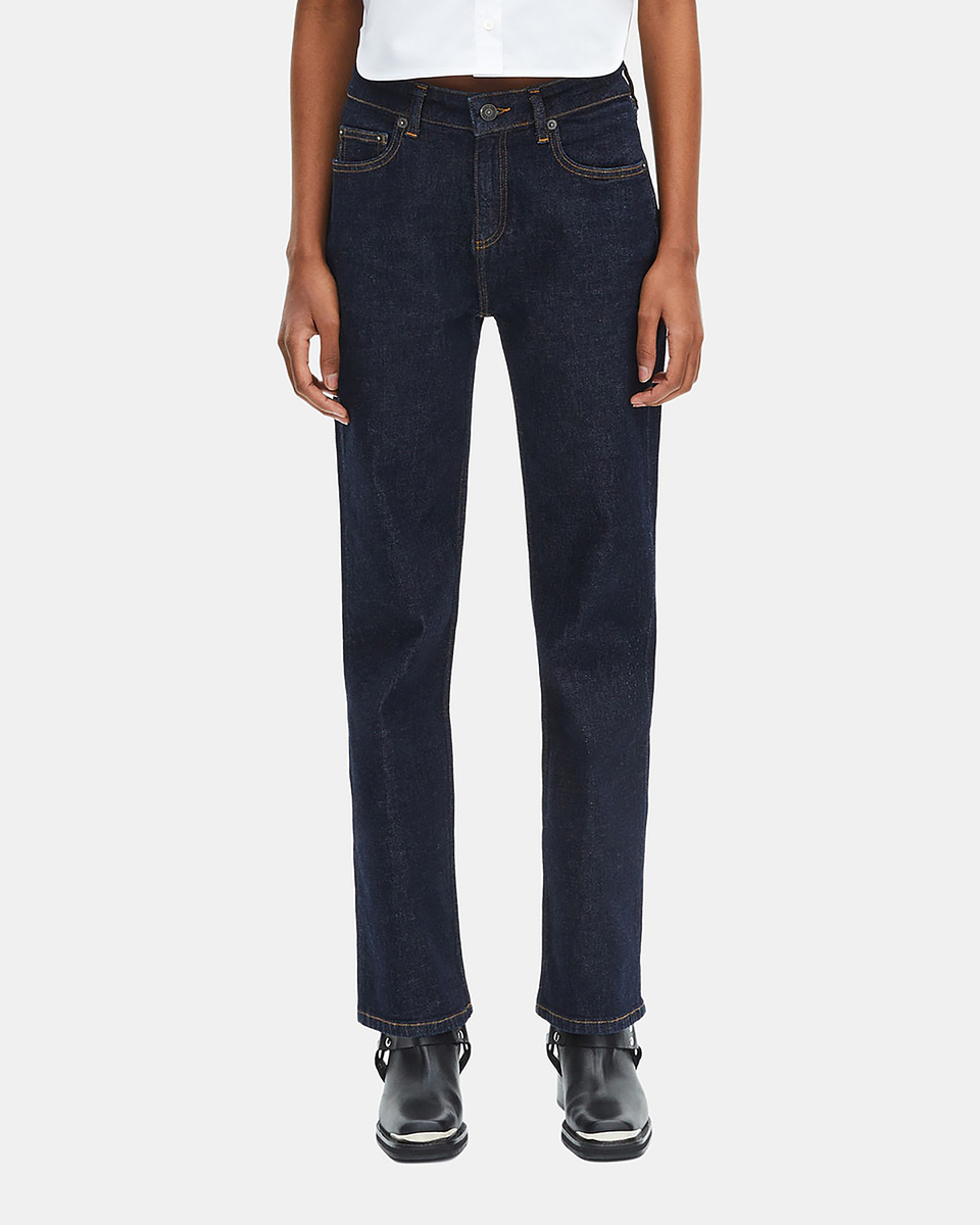 Dark blue straight jeans