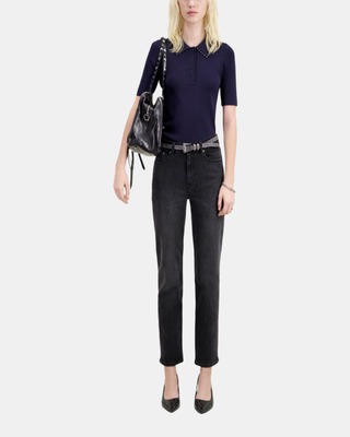 Straight black jeans