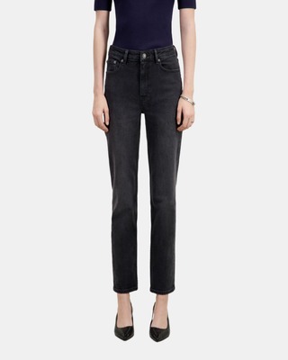 Straight black jeans