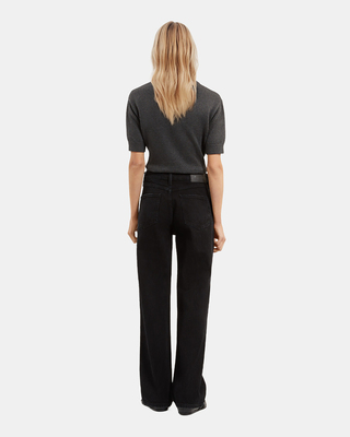 Straight black jeans
