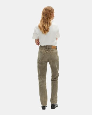 Olive slim jeans