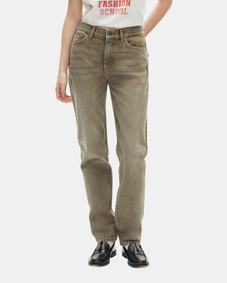Olive slim jeans