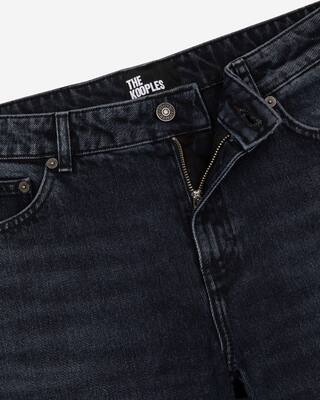 Dark blue wide-leg jeans