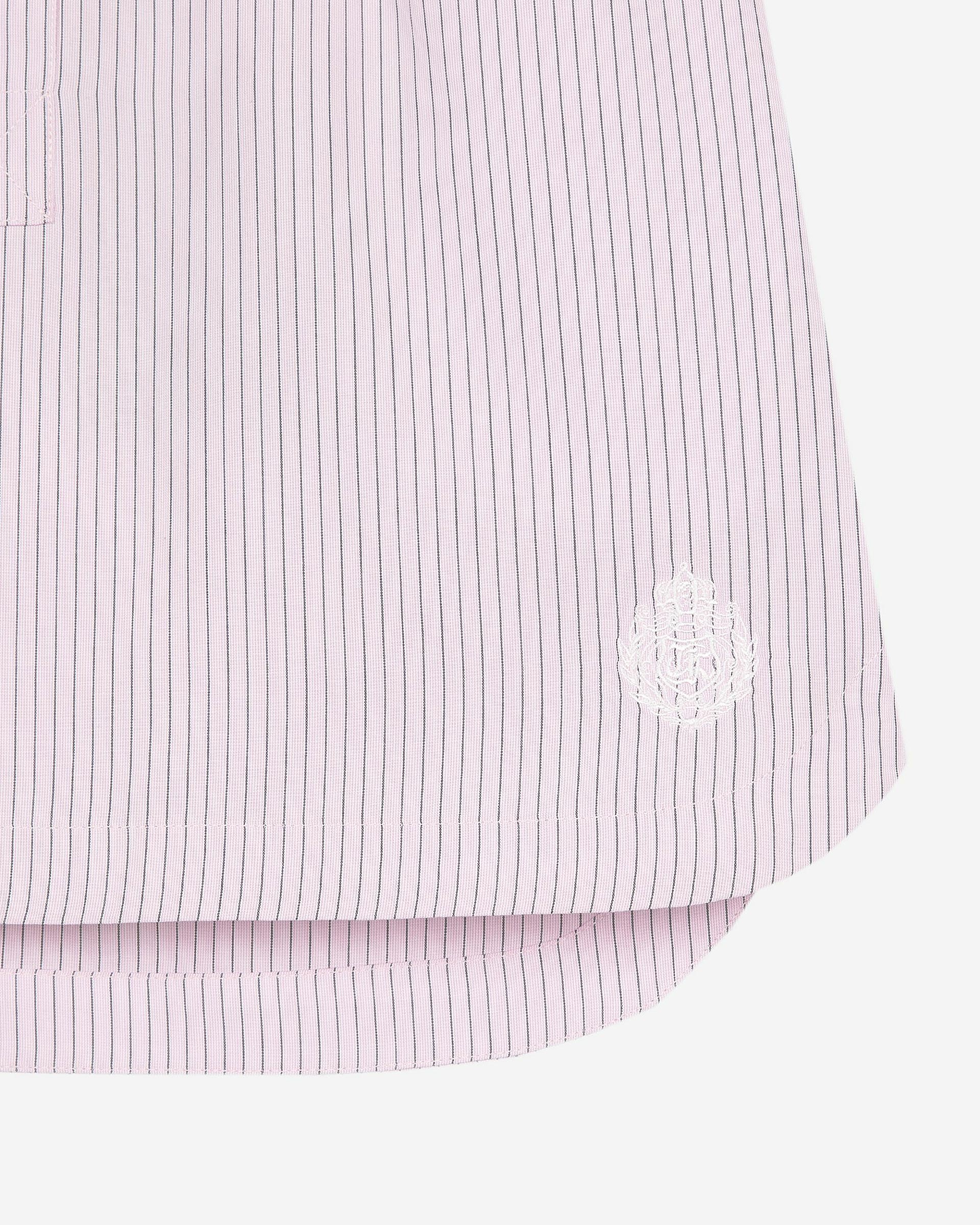 Pink striped short skirt