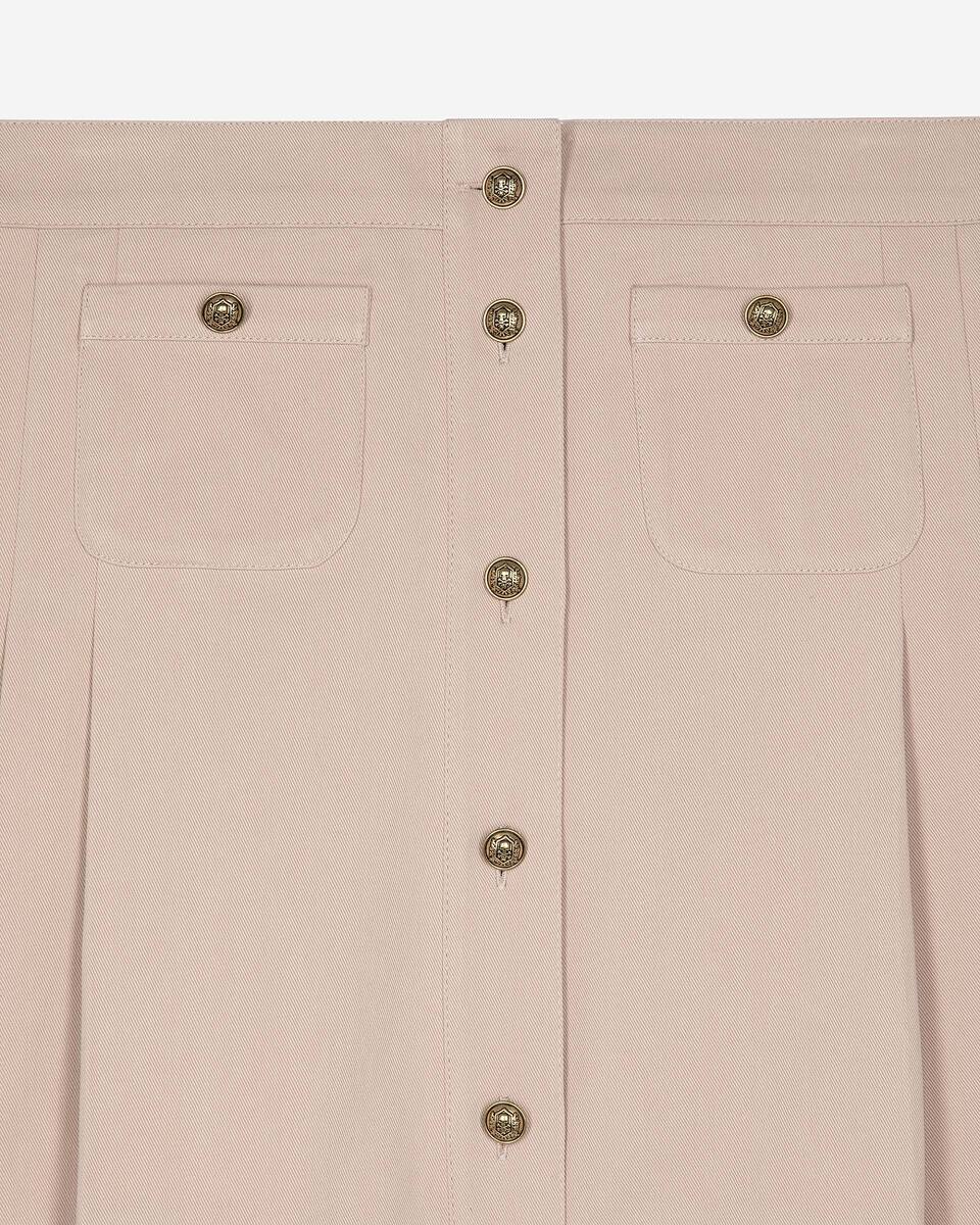 Short pleated skirt in light pink