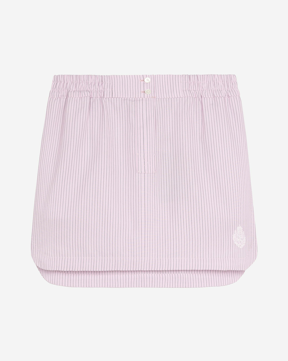 Pink striped short skirt