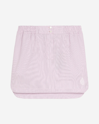 Pink striped short skirt