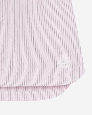 Pink striped short skirt