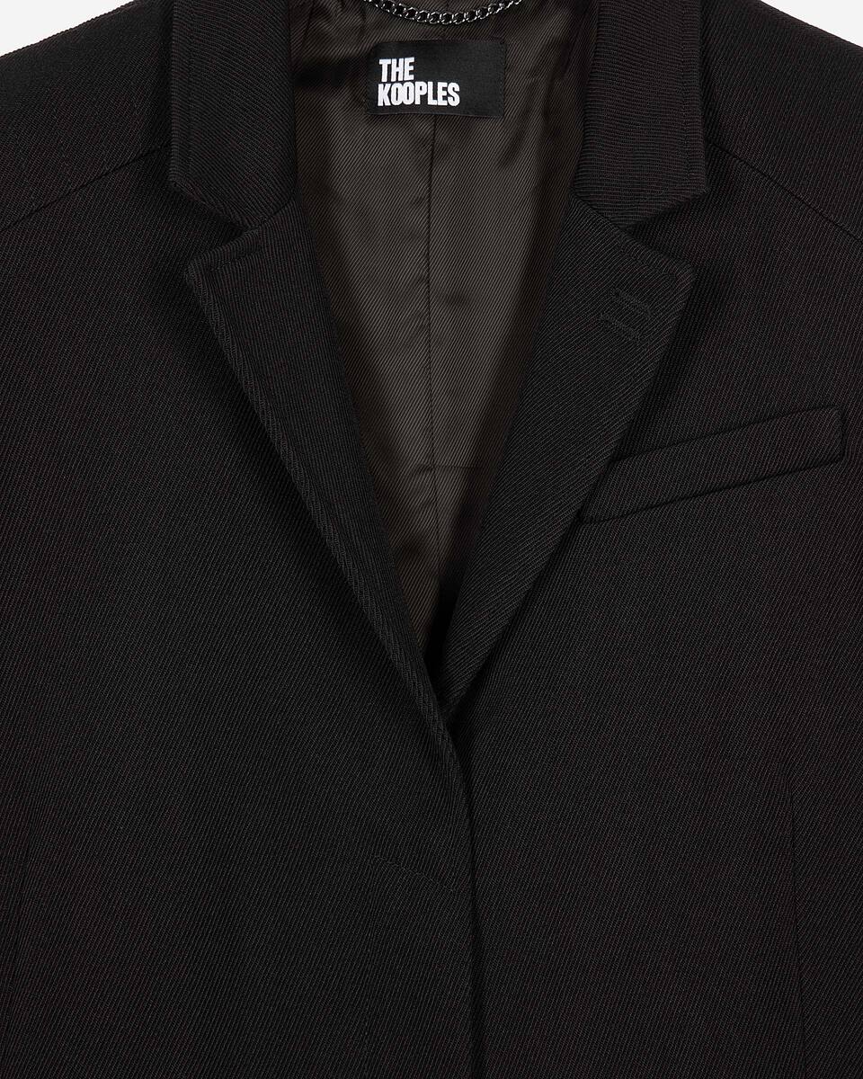 Long black wool coat