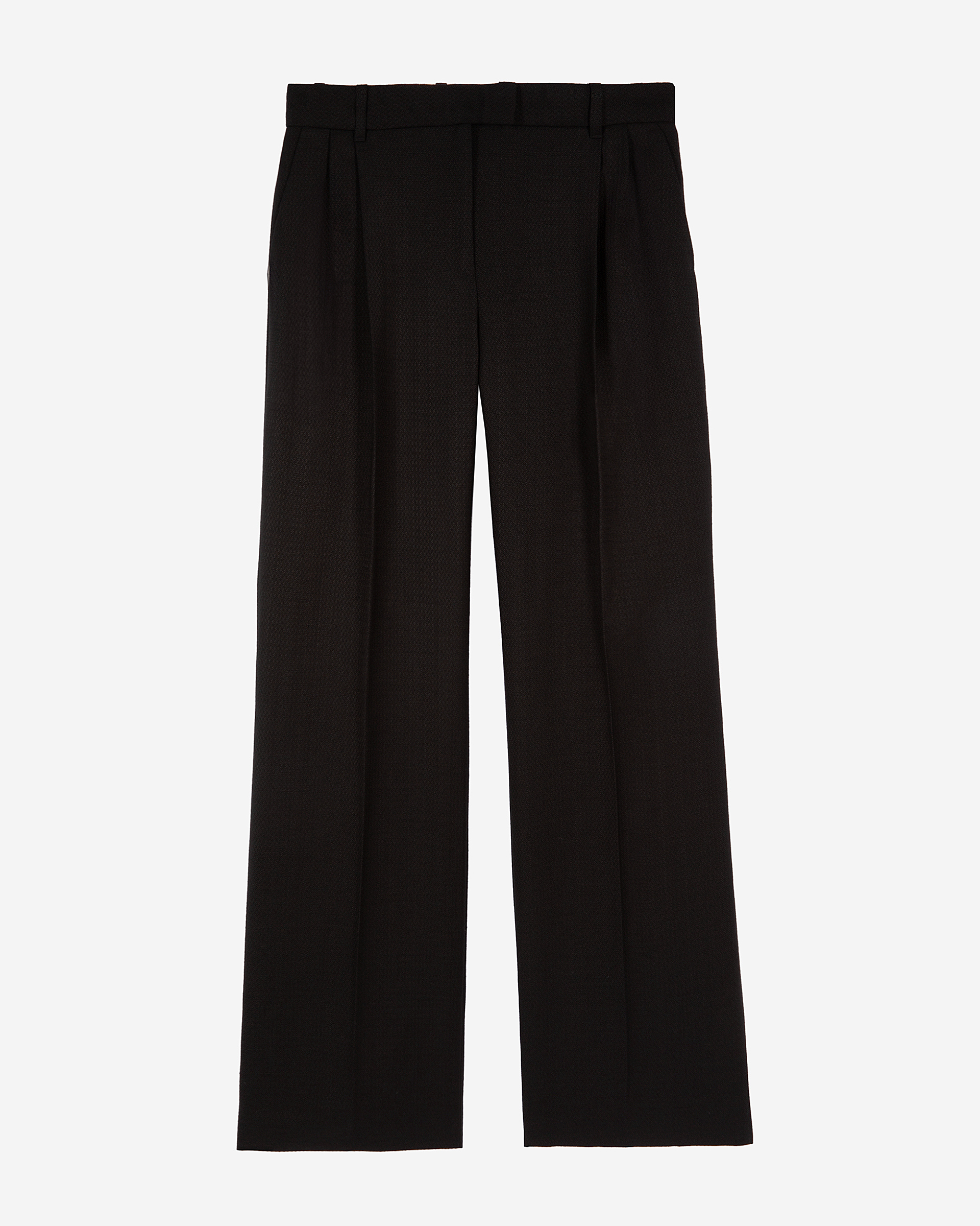 Black wide-leg pants
