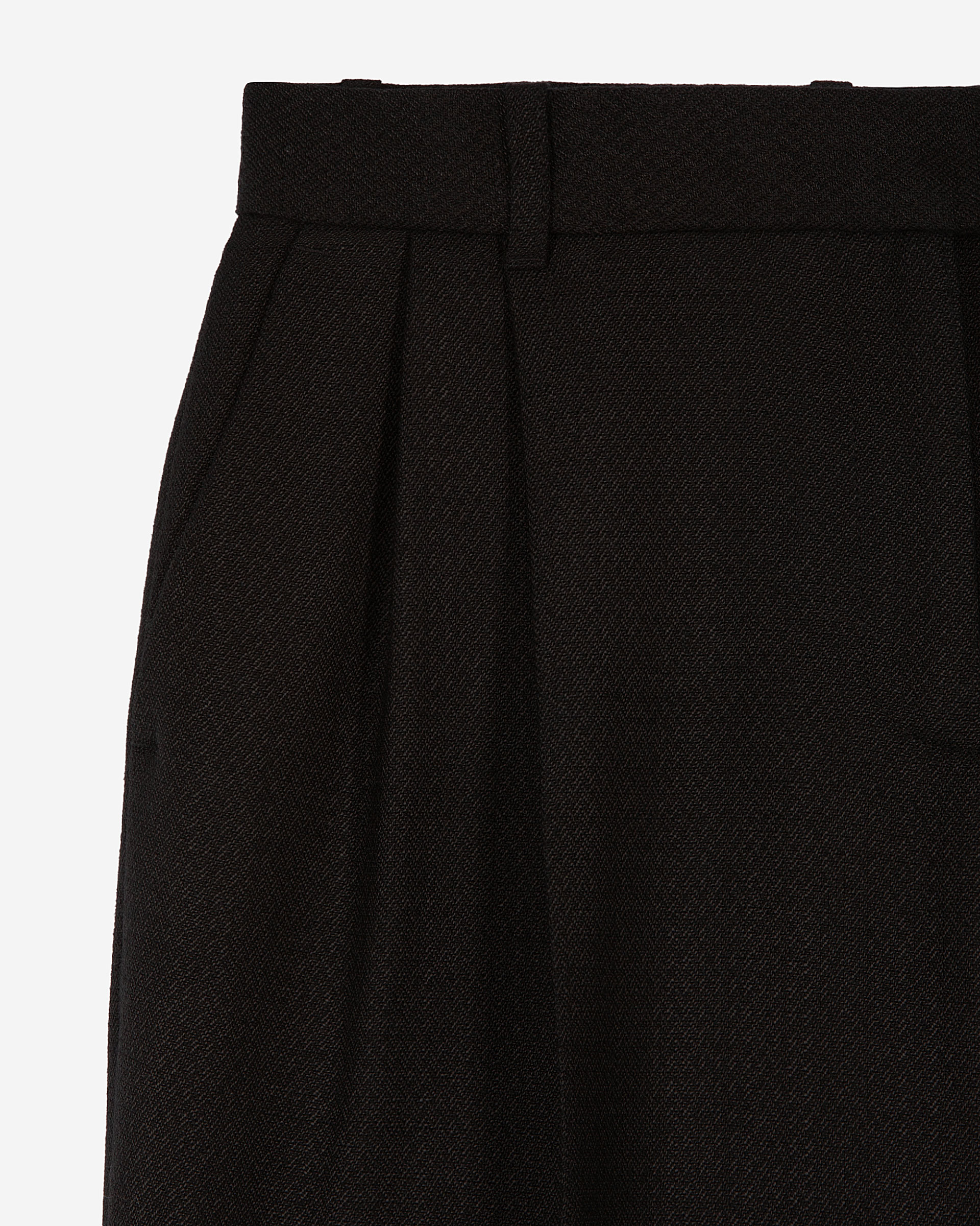 Black wide-leg pants