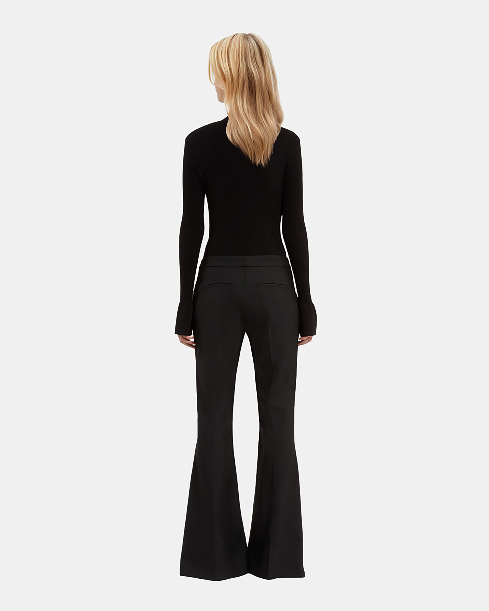 Black flare pants