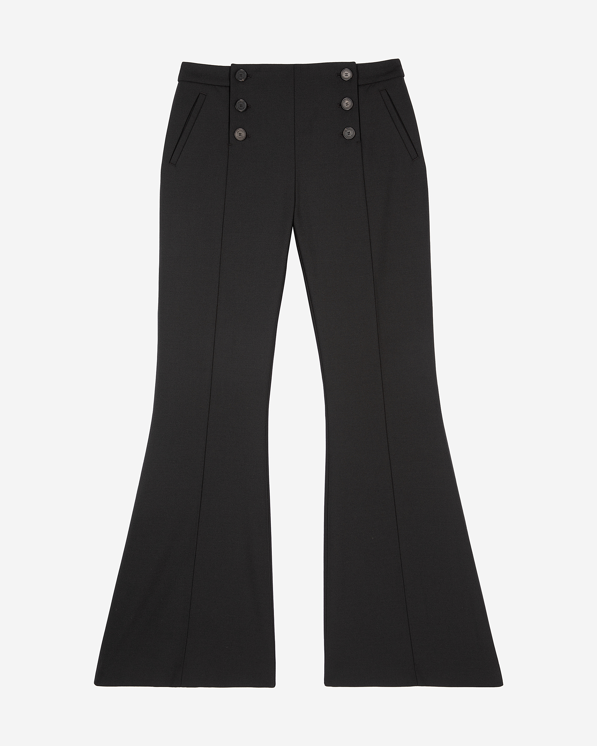 Black flare pants