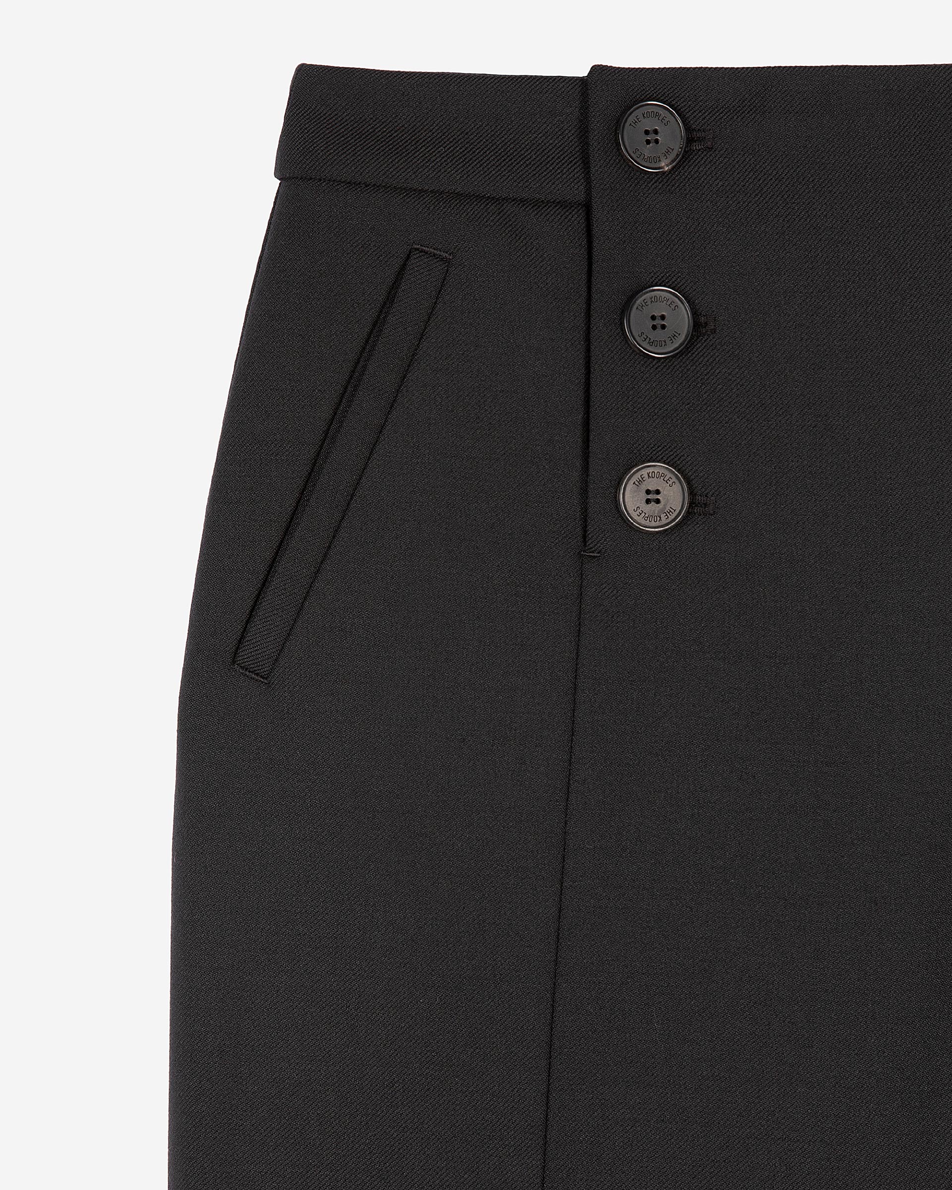 Black flare pants