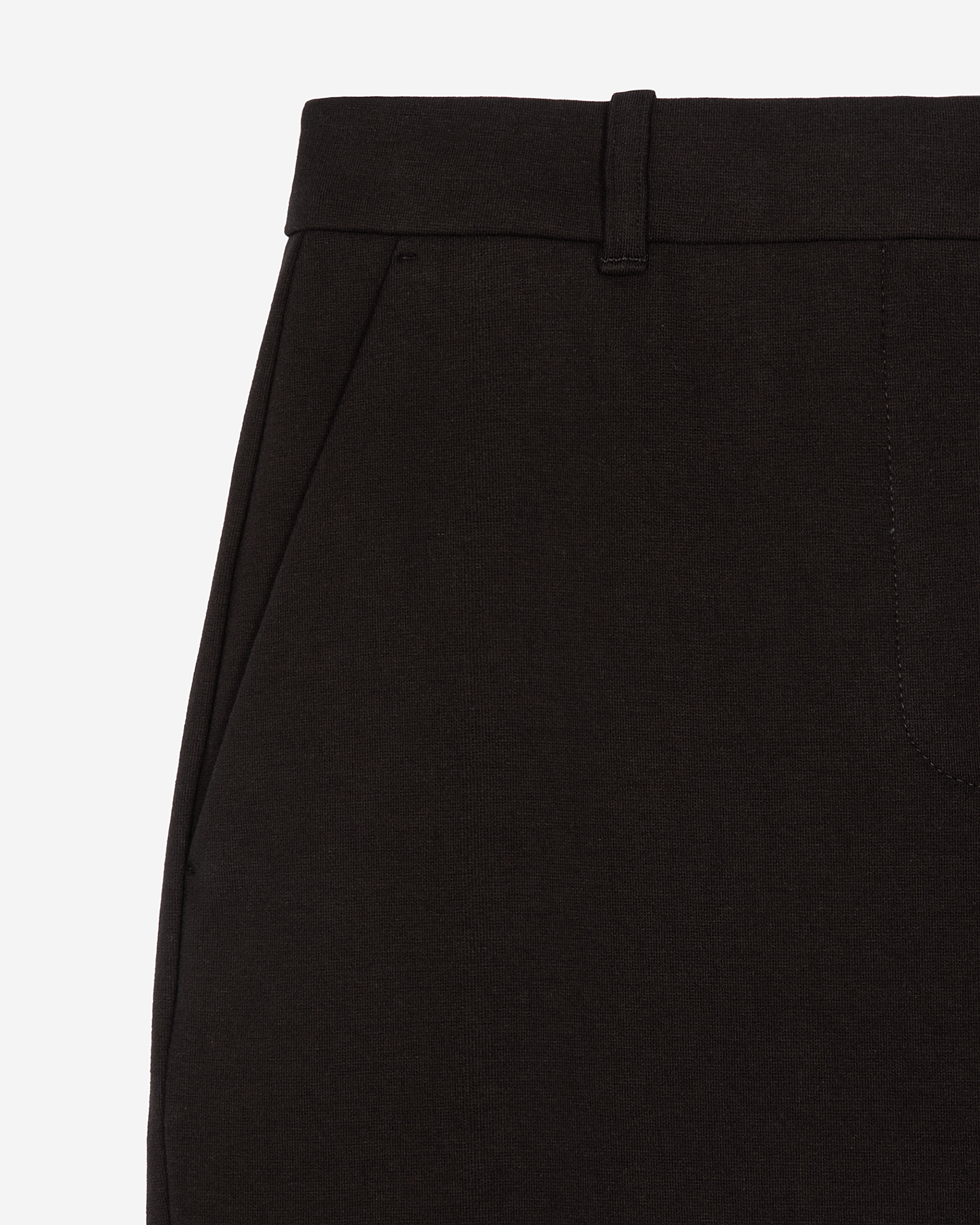 Black capri shorts