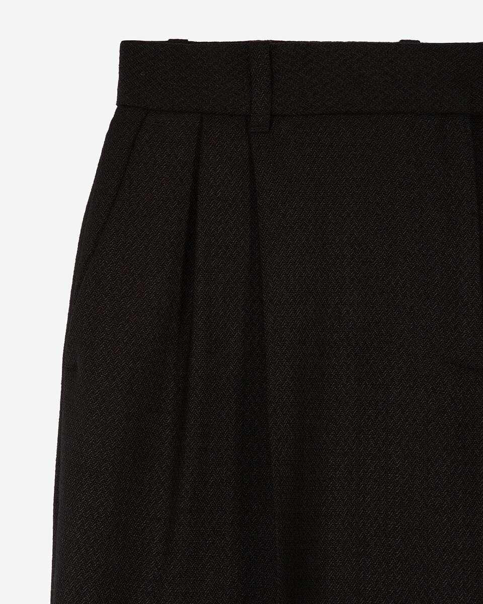Black wide-leg pants