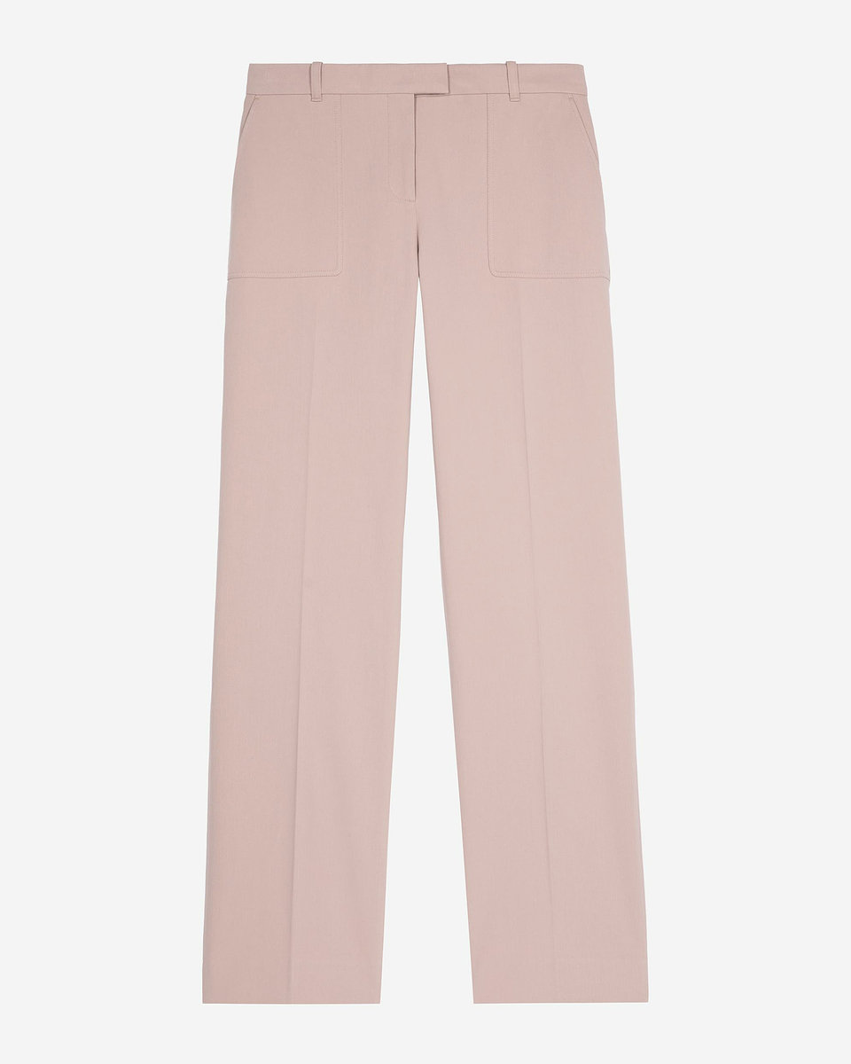 Light pink wide-leg pants
