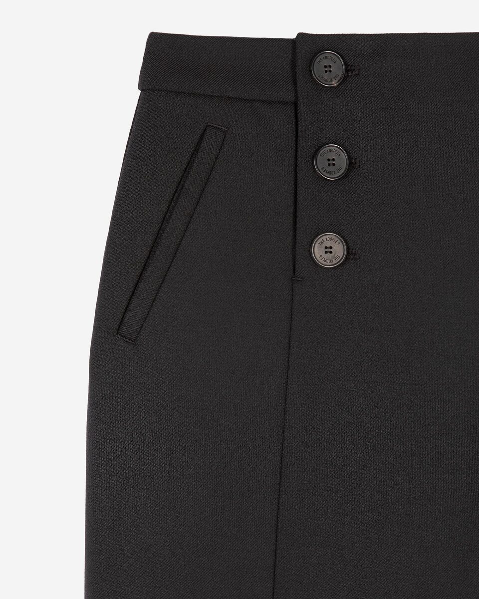 Black flare pants