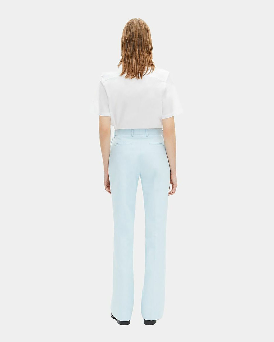 Blue cotton suit pants
