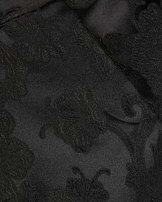 Black floral suit trousers