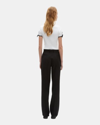 Black wide-leg pants