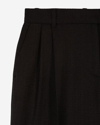 Black wide-leg pants