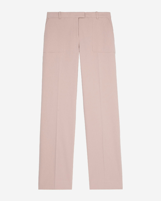 Light pink wide-leg pants