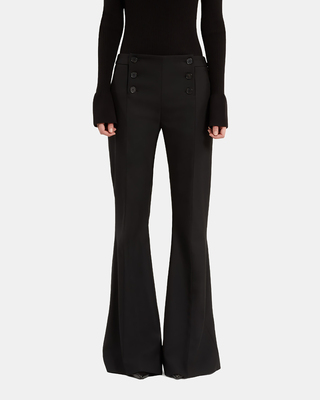 Black flare pants