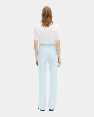 Blue cotton suit pants