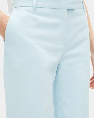 Blue cotton suit pants
