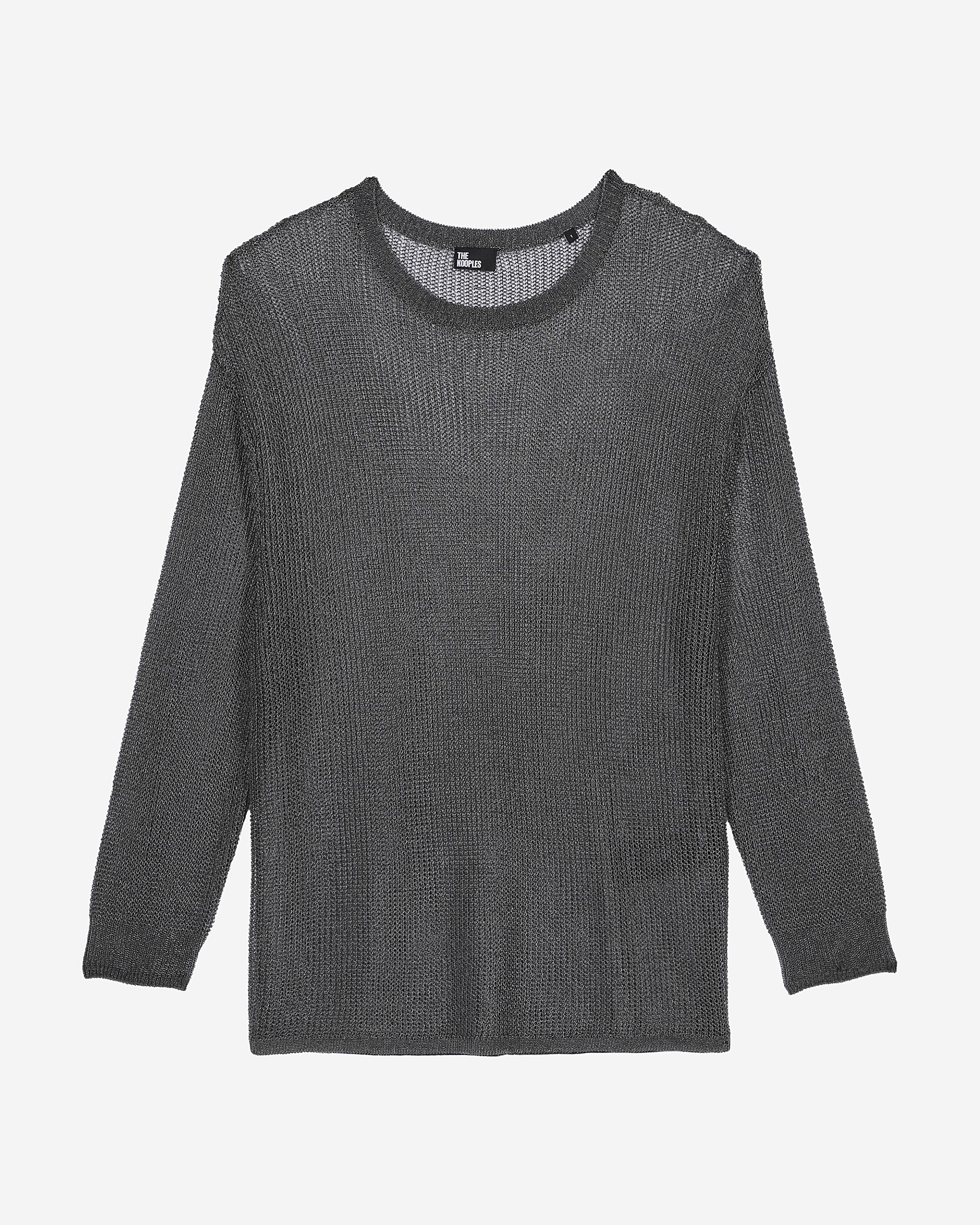 Gray chainmail effect sweater