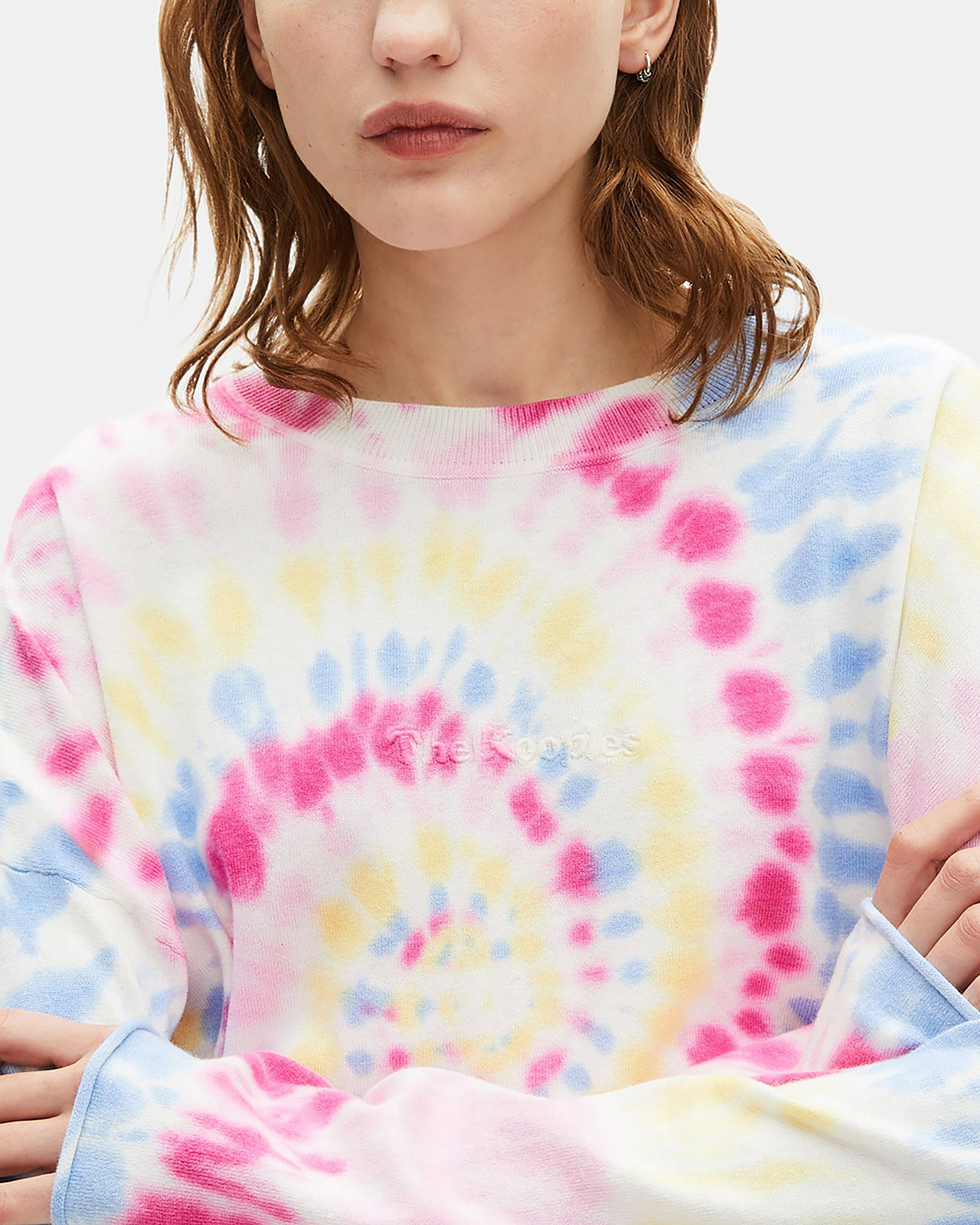 Multicolor tie dye sweater