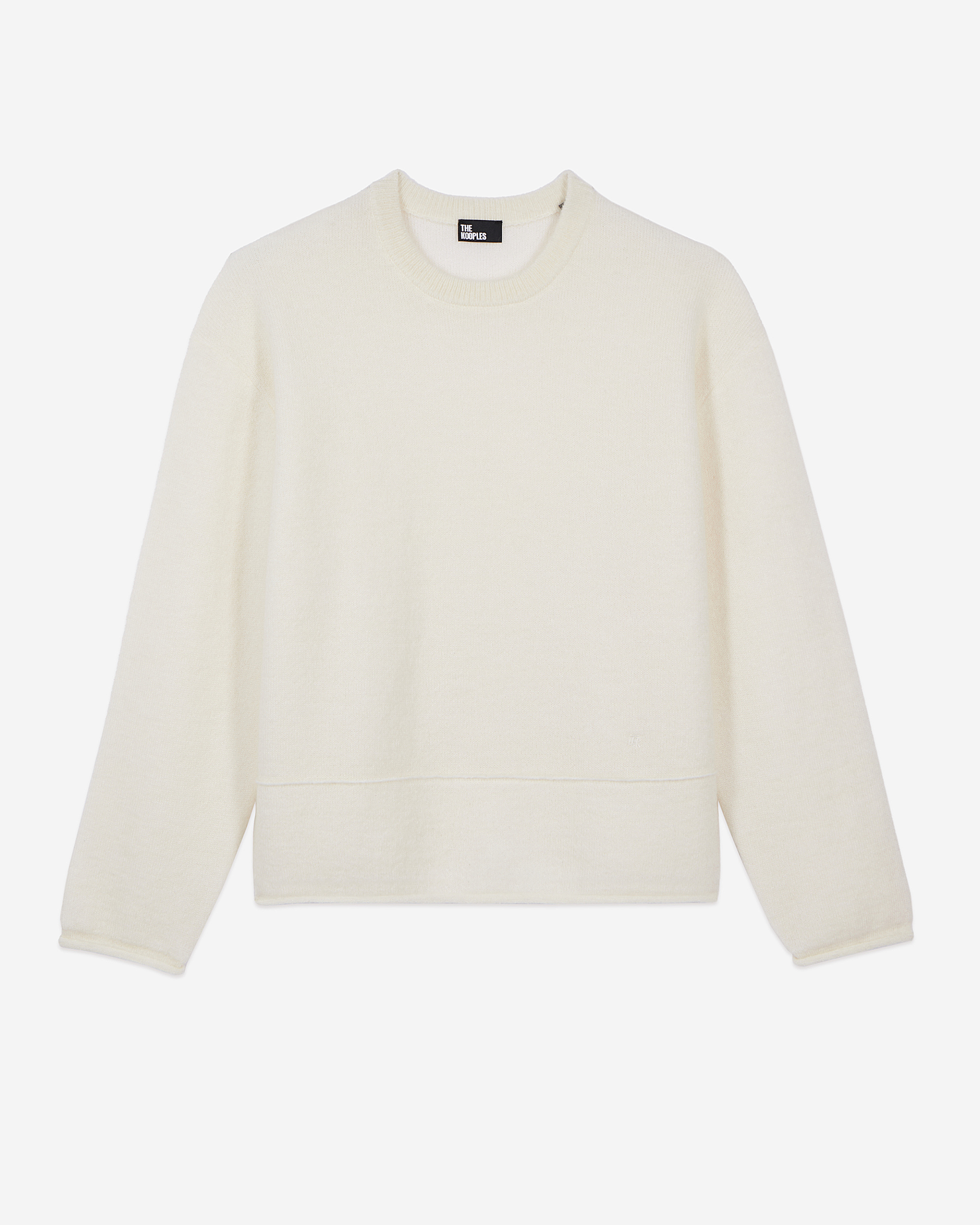 Ecru wool and mohair sweater
