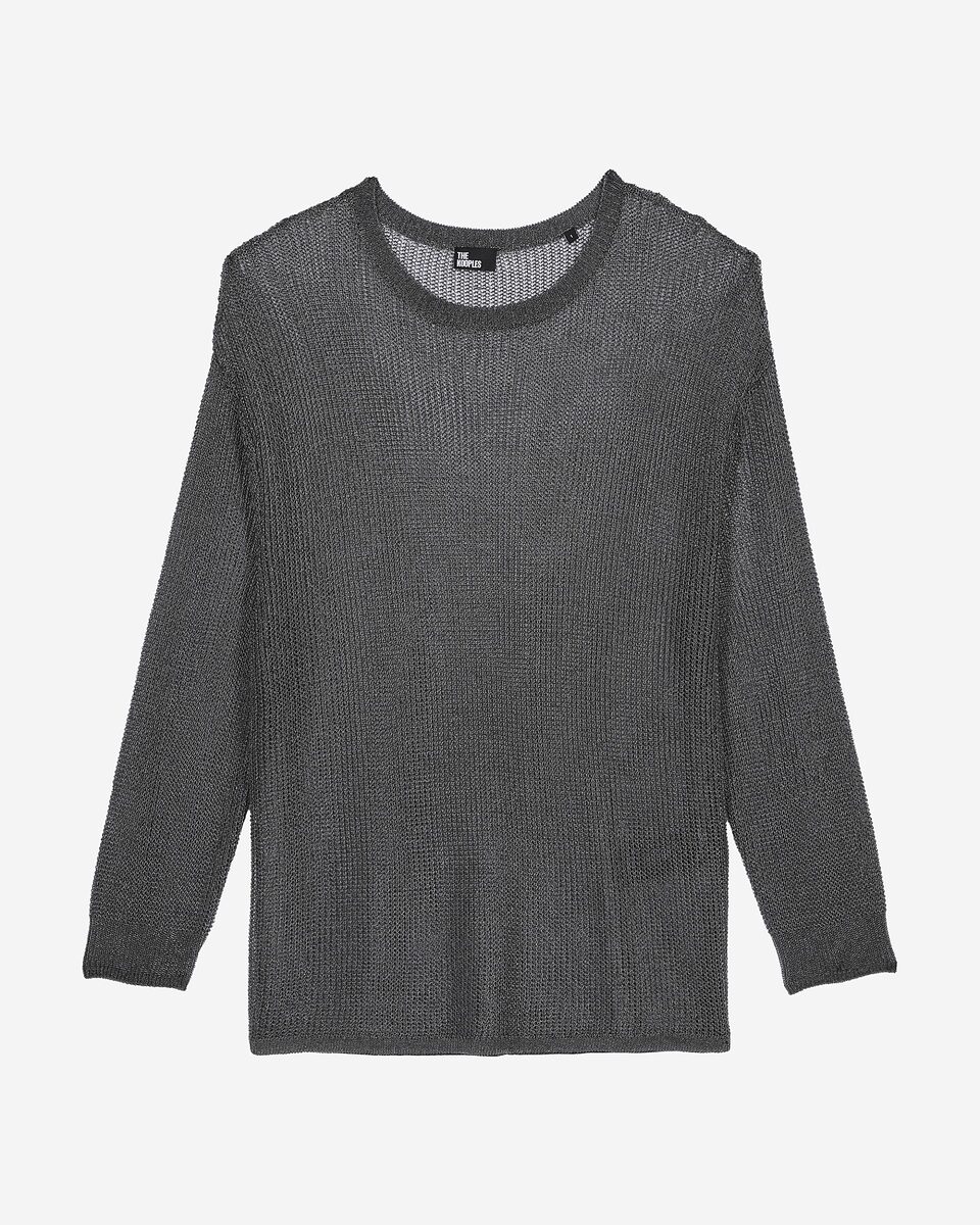 Gray chainmail effect sweater