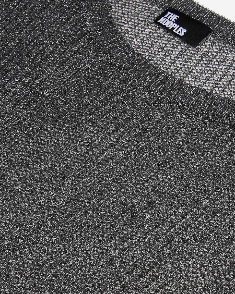 Gray chainmail effect sweater