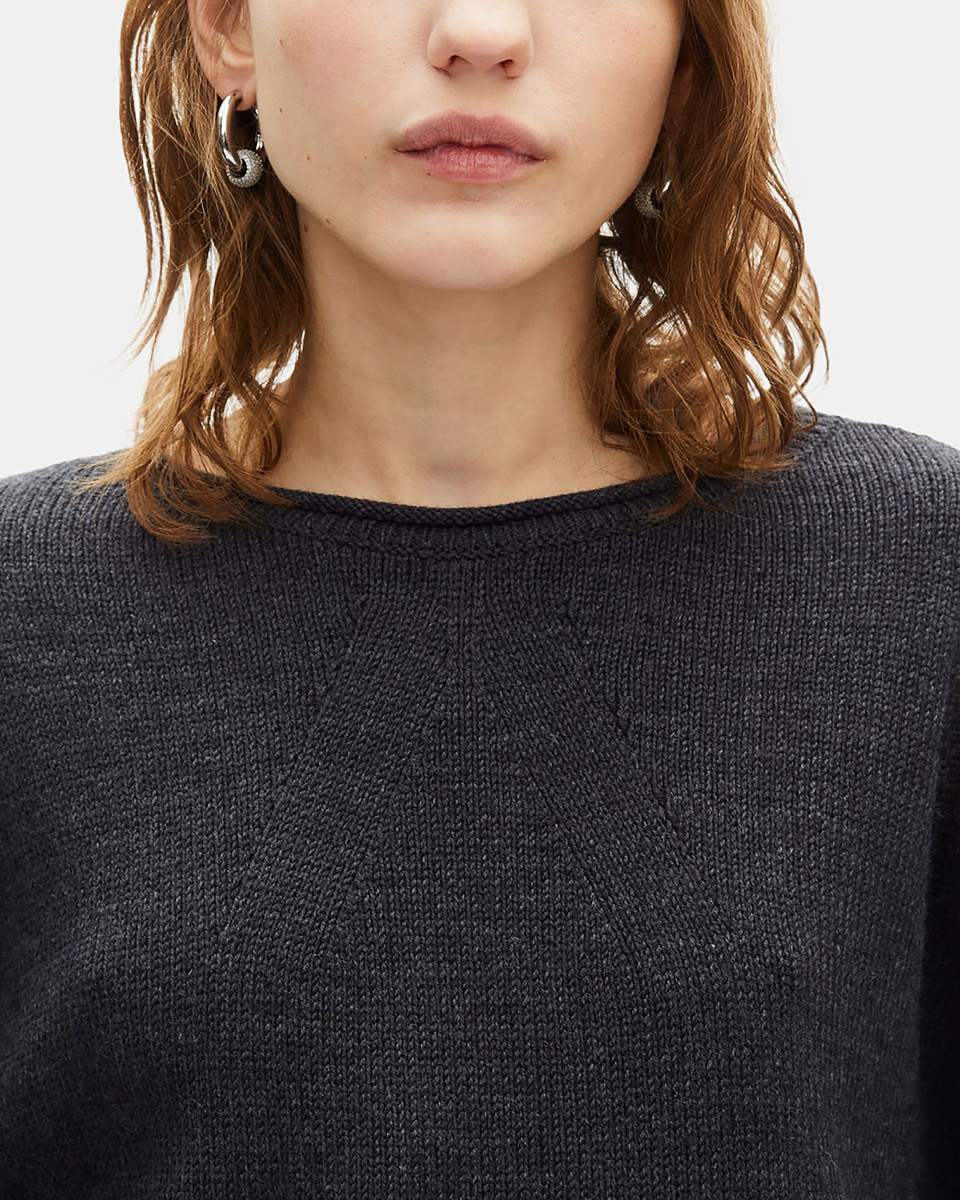 Grey merino wool sweater
