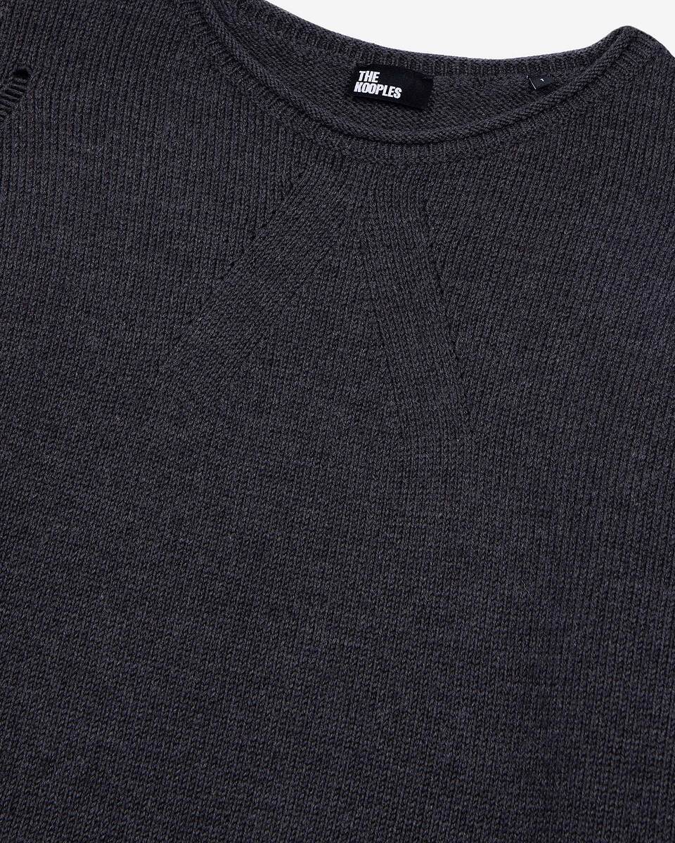 Grey merino wool sweater