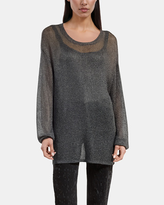 Gray chainmail effect sweater