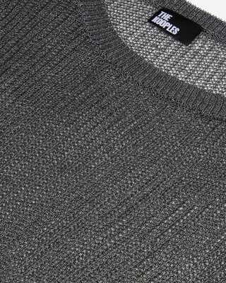 Gray chainmail effect sweater