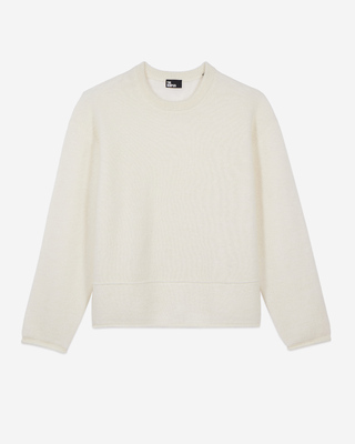 Ecru wool and mohair sweater
