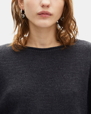 Grey merino wool sweater
