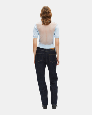 Light blue short-sleeved sweater